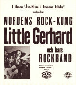 Little Gerhard och hans rocklband 1958 poster Little Gerhard Rock and pop