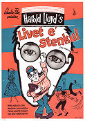 Livet e stenkul 1963 poster Harold Lloyd Harry Kerwin Glasögon Barn Dokumentärer