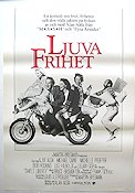 Ljuva frihet 1986 poster Michael Caine Michelle Pfeiffer Alan Alda Motorcyklar