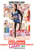 MAI-galan Kvällsposten 1989 affisch Carl Lewis Sport