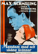 Liebe im Ring 1930 movie poster Max Schmeling Olga Tschechowa Boxing