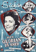 Med glorian på sned 1957 movie poster Sickan Carlsson Hasse Ekman