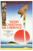 Merry Christmas Mr Lawrence 1983 poster David Bowie Tom Conti Nagisa Oshima Asien Kändisar Helger Filmen från: Japan