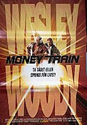 Money Train 1995 poster Wesley Snipes Woody Harrelson Jennifer Lopez Tåg