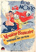 Monsieur Beaucaire 1946 movie poster Bob Hope Joan Caulfield