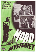 Mordmysteriet 1950 poster Scott Brady Dorothy Hart
