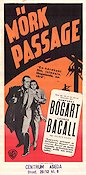 Mörk passage 1947 poster Humphrey Bogart Lauren Bacall