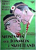 Mosesson och Jonsson i Skottland 1931 poster George Sidney Charles Murray