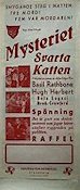 Movie Poster Mysteriet svarta katten