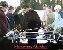 Mystery Alaska 1999 lobbykort Russell Crowe Burt Reynolds Hank Azaria Jay Roach Vintersport