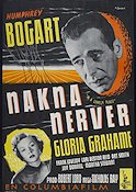 In a Lonely Place 1950 movie poster Humphrey Bogart Gloria Grahame