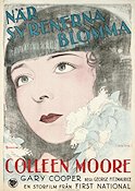 När syrenerna blomma 1928 poster Colleen Moore Gary Cooper George Fitzmaurice