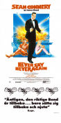 Never Say Never Again 1983 poster Sean Connery Kim Basinger Barbara Carrera Klaus Maria Brandauer Max von Sydow Irvin Kershner