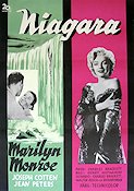 Niagara 1953 movie poster Marilyn Monroe Joseph Cotten Jean Peters