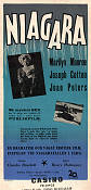 Niagara 1953 poster Marilyn Monroe Joseph Cotten Jean Peters Henry Hathaway