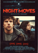 Night Moves 2013 poster Jesse Eisenberg Dakota Fanning Peter Sarsgaard Kelly Reichardt