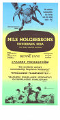 Nils Holgerssons underbara resa 1962 poster Sven Lundberg Max von Sydow Annika Tretow Kenne Fant Text: Selma Lagerlöf Fåglar