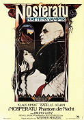 Nosferatu Phantom der Nacht 1979 movie poster Klaus Kinski Isabelle Adjani Bruno Ganz Werner Herzog Artistic posters