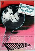 Notorious 1947 poster Ingrid Bergman Alfred Hitchcock Notorious 1947 poster Ingrid Bergman Alfred Hitchcock