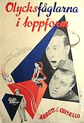 Olycksfåglarna i toppform 1947 poster Abbott and Costello