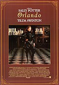 Orlando 1992 poster Tilda Swinton Billy Zane Jimmy Somerville Sally Potter Kultfilmer