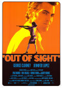 Out of Sight 1998 poster George Clooney Jennifer Lopez Ving Rhames Steven Soderbergh