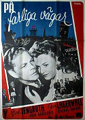 På farliga vägar 1944 poster Sture Lagerwall Birgit Tengroth Per-Axel Branner