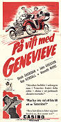 På vift med Genevieve 1954 poster Dinah Sheridan John Gregson Bilar och racing