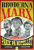 Panik på hotellet 1938 poster The Marx Brothers Bröderna Marx Lucille Ball Rökning