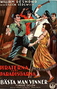 Piraterna från paradisöarna 1923 poster William Desmond Eileen Sedgwick William James Craft Hitta mer: Silent movie