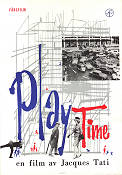 Playtime 1967 poster Barbara Dennek Rita Maiden Jacques Tati Bilar och racing Konstaffischer