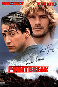 Point Break 1991 movie poster Patrick Swayze Keanu Reeves Gary Busey Kathryn Bigelow