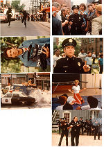 Polisskolan 1984 lobbykort Steve Guttenberg Kim Cattrall GW Bailey Hugh Wilson Skola Poliser