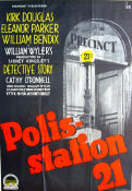 Polisstation 21 1951 poster Kirk Douglas Eleanor Parker William Bendix William Wyler Poliser Film Noir