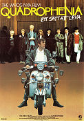 Quadrophenia 1980 poster Phil Davis Roger Daltrey The Who Phil Daniels Sting Pete Townsend Franc Roddam Motorcyklar Rock och pop