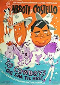 Ride ´Em Cowboy 1951 movie poster Abbott and Costello