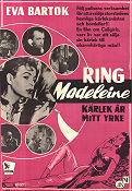 Madeleine Tel 13 62 11 1958 movie poster Eva Bartok Alexander Kerst Kurt Meisel