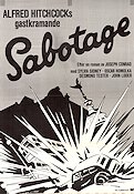 Sabotage 1936 movie poster Sylvia Sidney Alfred Hitchcock
