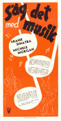 Säg det med musik 1944 poster Frank Sinatra Michele Morgan Jack Haley Tim Whelan Musikaler