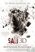 Saw 3D 2010 movie poster Tobin Bell Costas Mandylor Betsy Russell Kevin Greutert 3-D