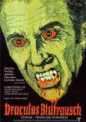 Scars of Dracula 1970 movie poster Christopher Lee Dennis Waterman Jenny Hanley Roy Ward Baker Production: Hammer Films