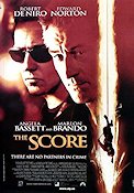 The Score 2001 movie poster Robert De Niro Edward Norton Marlon Brando Frank Oz