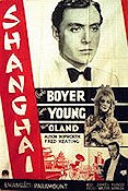 Shanghai 1935 poster Warner Oland Charles Boyer Loretta Young