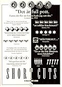 Short Cuts 1993 movie poster Andie MacDowell Jack Lemmon Tom Waits Robert Altman