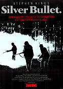 Silver Bullet 1985 movie poster Gary Busey Corey Haim Daniel Attias Writer: Stephen King