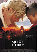 Seven Years in Tibet 1997 movie poster Brad Pitt Jean-Jacques Annaud Asia Religion