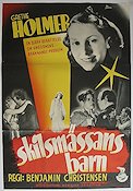 Skilsmissens börn 1939 movie poster Grethe Holmer Denmark