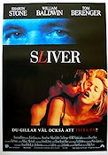 Sliver 1993 poster Sharon Stone Tom Berenger