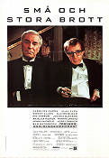 Crimes and Misdemeanors 1989 movie poster Martin Landau Alan Alda Bill Bernstein Woody Allen Police and thieves
