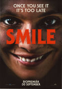 Smile 2022 movie poster Sosie Bacon Jessie T Usher Kyle Gallner Parker Finn